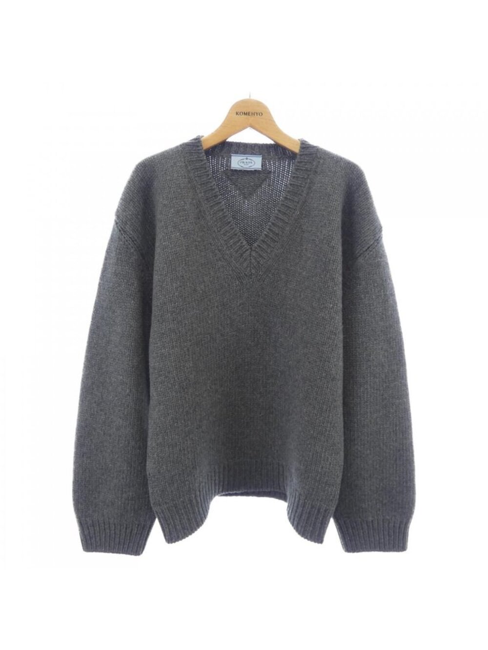 Prada Triangle Logo Knit Sweater